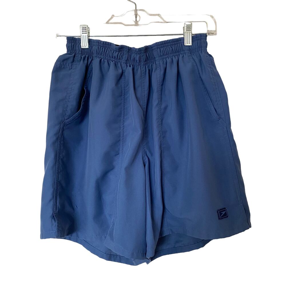 Speedo Men’s Swim Shorts Trunks Elastic Waist Blue Size Medium